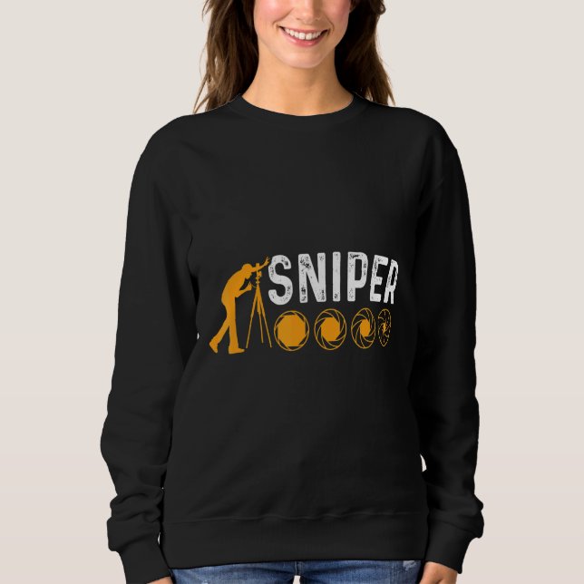 Camiseta Câmera de Fotografia do Sniper (Frente)