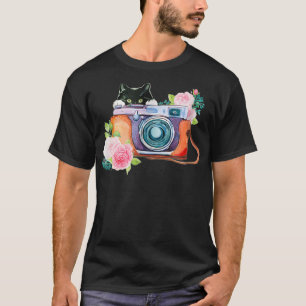 Camiseta Câmera de Gato de Pequim