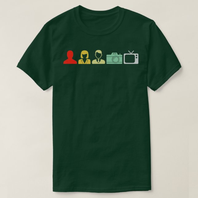 Camiseta Câmera de Homem de Pessoa - 2 (Frente do Design)
