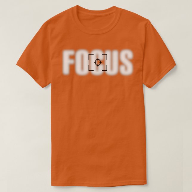 Camiseta Câmera Focus Lense Fotografia (Frente do Design)