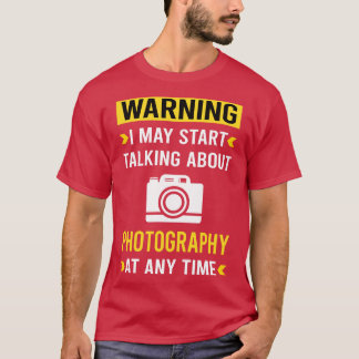 Camiseta Câmera Fotográfica de Aviso