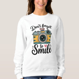 Camiseta Câmera - Não Esqueça de Fingir que Você Está Bem