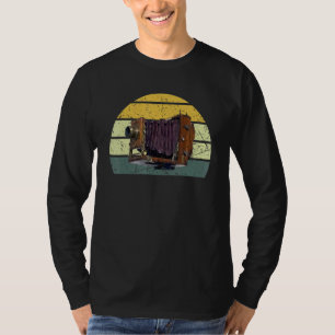 Camiseta Câmera Obscura Antiga Câmera Fotografia