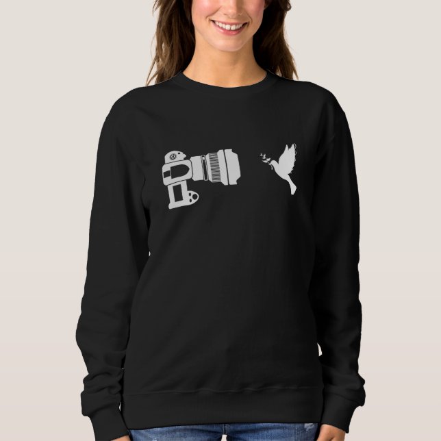Camiseta Camera Pigeon Bird Watching Ornithologist Birds (Frente)