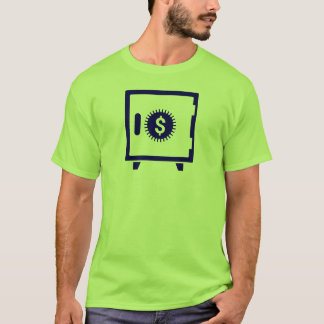 Camiseta Câmera Segura Caixa Cofre Azul