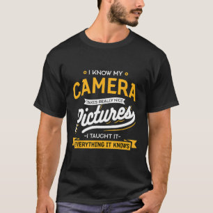 Camiseta Câmera tira fotos muito bonitas e engraçadas