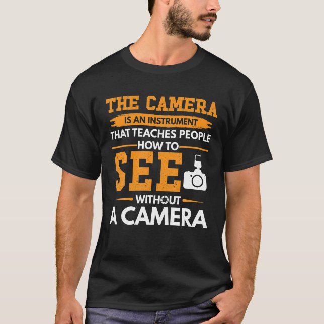 Camiseta Cameraman de ação da câmera leve (Frente)
