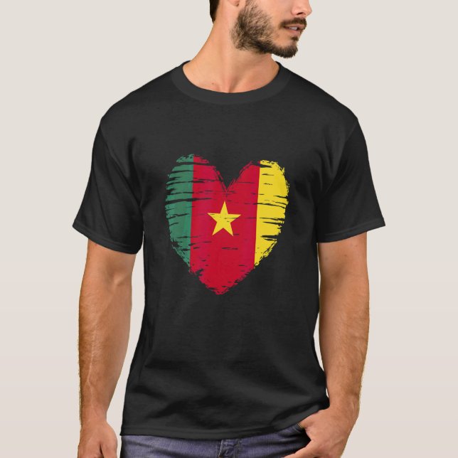Camiseta Cameron Heart Cameron Flag Cameron Pride (Frente)