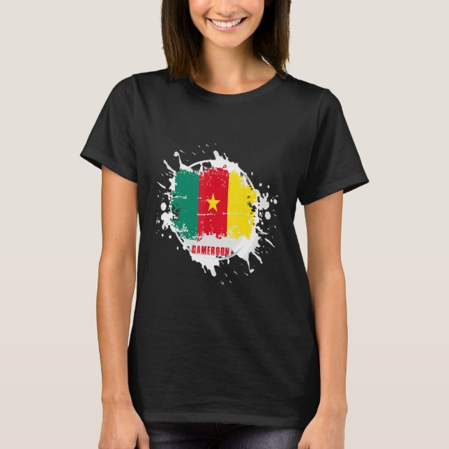 Camiseta Cameroon Splash (Frente)