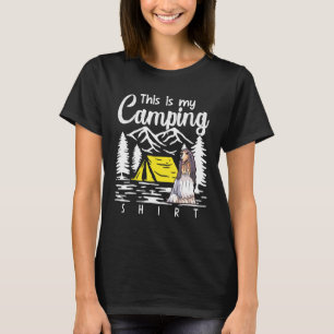 Camiseta Camfire Afghan Hound Este É O Meu Acampamento
