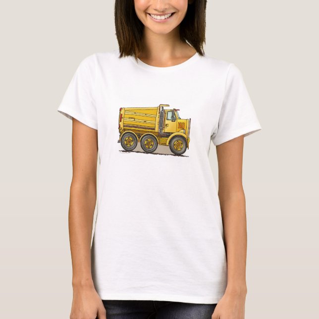 Camiseta Camião basculante da estrada (Frente)