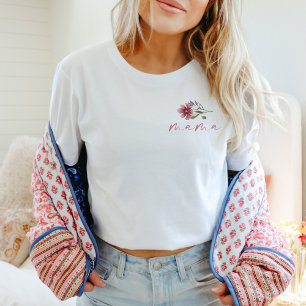Camiseta CAMILLA Boho Wildflower Mama Aniversário