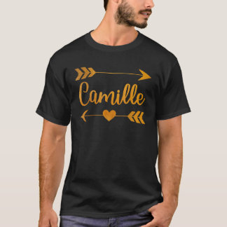 Camiseta CAMILLE Nome Personalizado Funny Birthday Personal