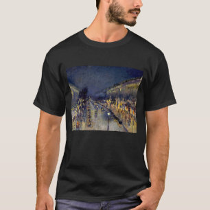 Camiseta Camille Pissarro - Boulevard Montmartre à Noite