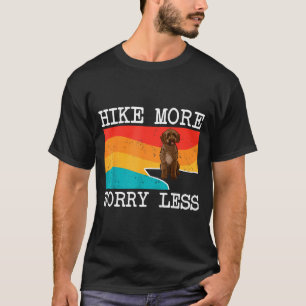 Camiseta Camine mais, se preocupe menos, gráfico de cão de