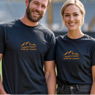 Camiseta Caminhada acampamento trekking humor laranja