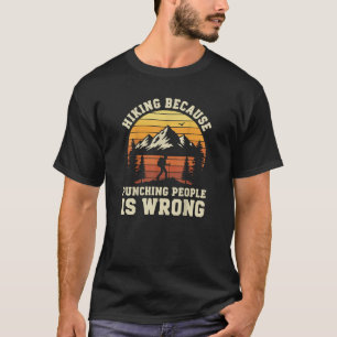 Camiseta Caminhada ao Ar Livre Caminhante Divertido