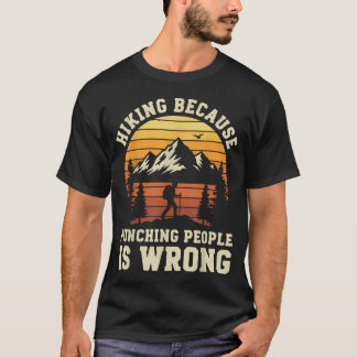Camiseta Caminhada ao Ar Livre Divertido Trilha da Natureza