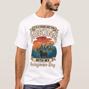 Camiseta Caminhada Cachorro Bolognese Montanhas Pôr do sol