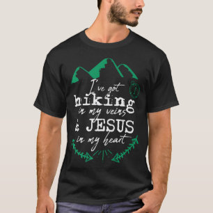 Camiseta Caminhada Cristã Jesus Caminhante ao Ar Livre