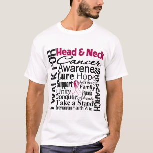 Camiseta Caminhada da consciência principal e de pescoço 