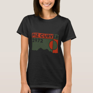 Camiseta Caminhada de Ciclismo de Montanha no Monte Piz Cur