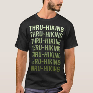 Camiseta Caminhada de Texto Verde Caminhada de Longa Distân