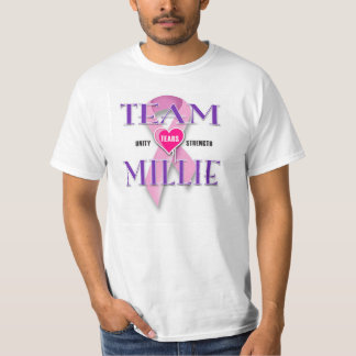 CAMISETA CAMINHADA DO CANCER DA EQUIPE MILLIE