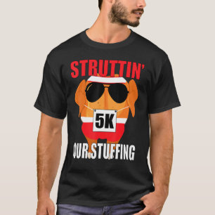 Camiseta Caminhada do Dia de Ação de Graças Família Turkey 
