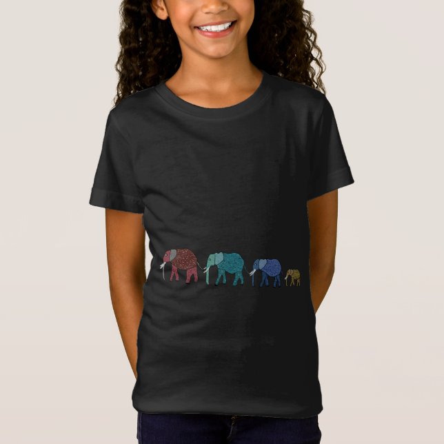 Camiseta Caminhada do elefante africano (Frente)