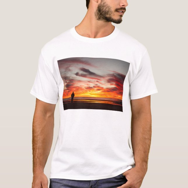 Camiseta Caminhada do por do sol (Frente)