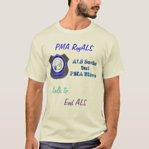 Camiseta Caminhada dos RoyALS de PMA para terminar o ALS