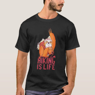 Camiseta Caminhada É Vida Preguiça Natureza Aventura Caminh