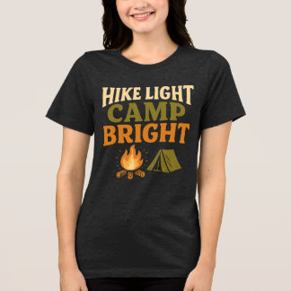 CAMISETA CAMINHADA LEVE, ACAMPAMENTO BRILHANTE MOCHILA ULTR
