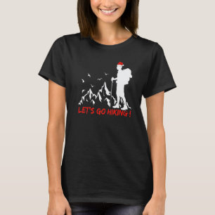 Camiseta Caminhada Luzes de Natal Papai Noel Letu2019s Vamo