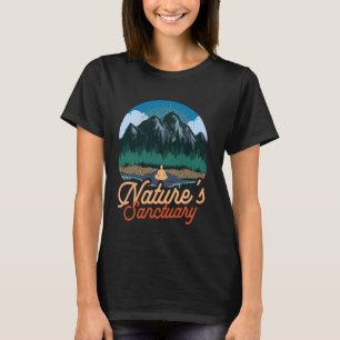 Camiseta Caminhada Meditação Ao Ar Livre Amante Da Natureza