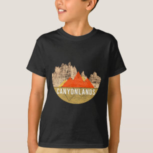 Camiseta Caminhada na Montanha Vintage EUA - Canyonlands Na