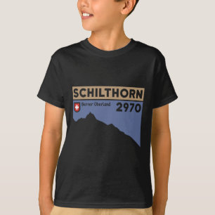 Camiseta Caminhada no Monte Schilthorn Piz Gloria Escalada