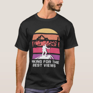 Camiseta Caminhada para as Melhores Vistas Acampamento Moch