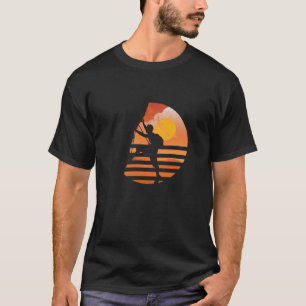 Camiseta Caminhada retro afligida da montanha da escalada