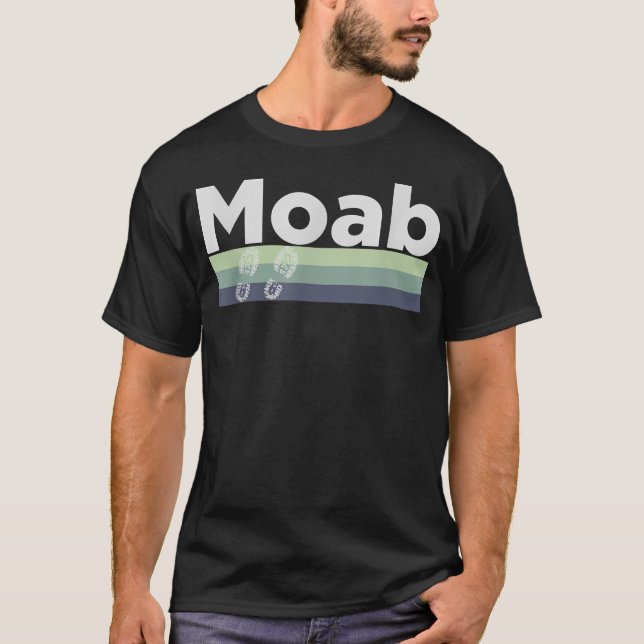 Camiseta Caminhada Retro BotaTrilha Correndo - Moab (Frente)