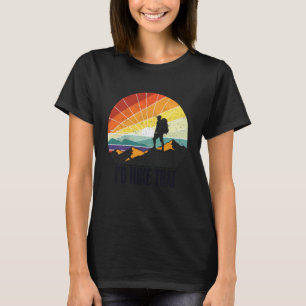 Camiseta Caminhada Retro Vintage Eu Caminharia Aquelas Mont