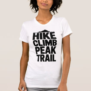 Camiseta Caminhada Subir Pico Trilha Montanha Tipografia