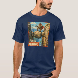 Camiseta Caminhada Viking Kjeragbolten - Retro Viagens Noru