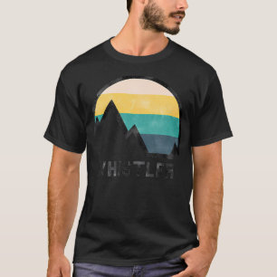 Camiseta Caminhada Vintage Retro Whistler Canadá