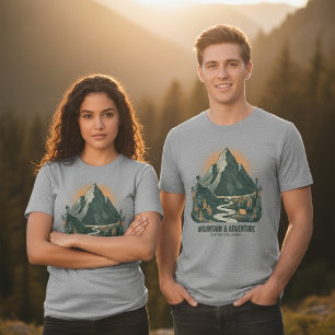 Camiseta Caminhada Vintage Ridge Trek Explorador Antigo