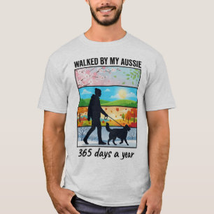 Camiseta Caminhado Pelo Meu Aussie 365 Dias Por Ano Papai