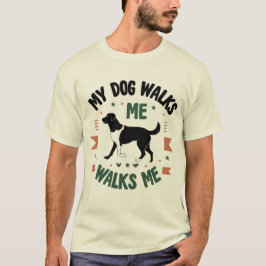 Camiseta Caminhado por Cachorro