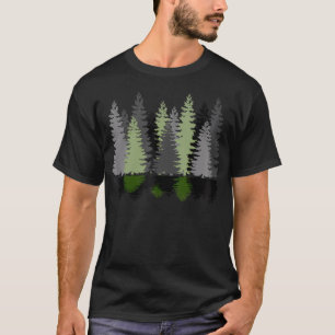 Camiseta Caminhando ao ar livre Campos Florestais Reflexão