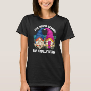 Camiseta Caminhando Camping Gnome Motif Com Ditos Para Hike